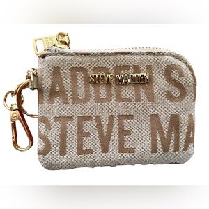 Steve Madden Tan Wallet with Gold Hardware